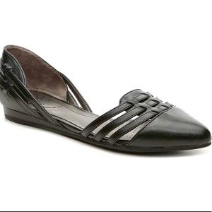 Black D’orsay Flats